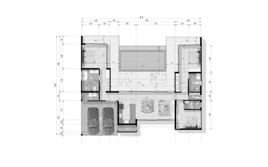 Планировка виллы 3 спальни в ЖК Sawasdee Pool Villa Chaweng № 11005 (2D)